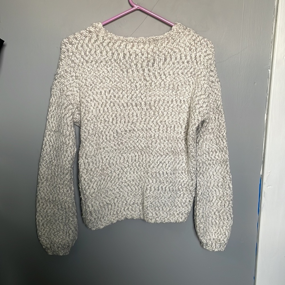 Kaisely oversized S tan knit chunky sweater lounge light academia scandi granola - Picture 8 of 8